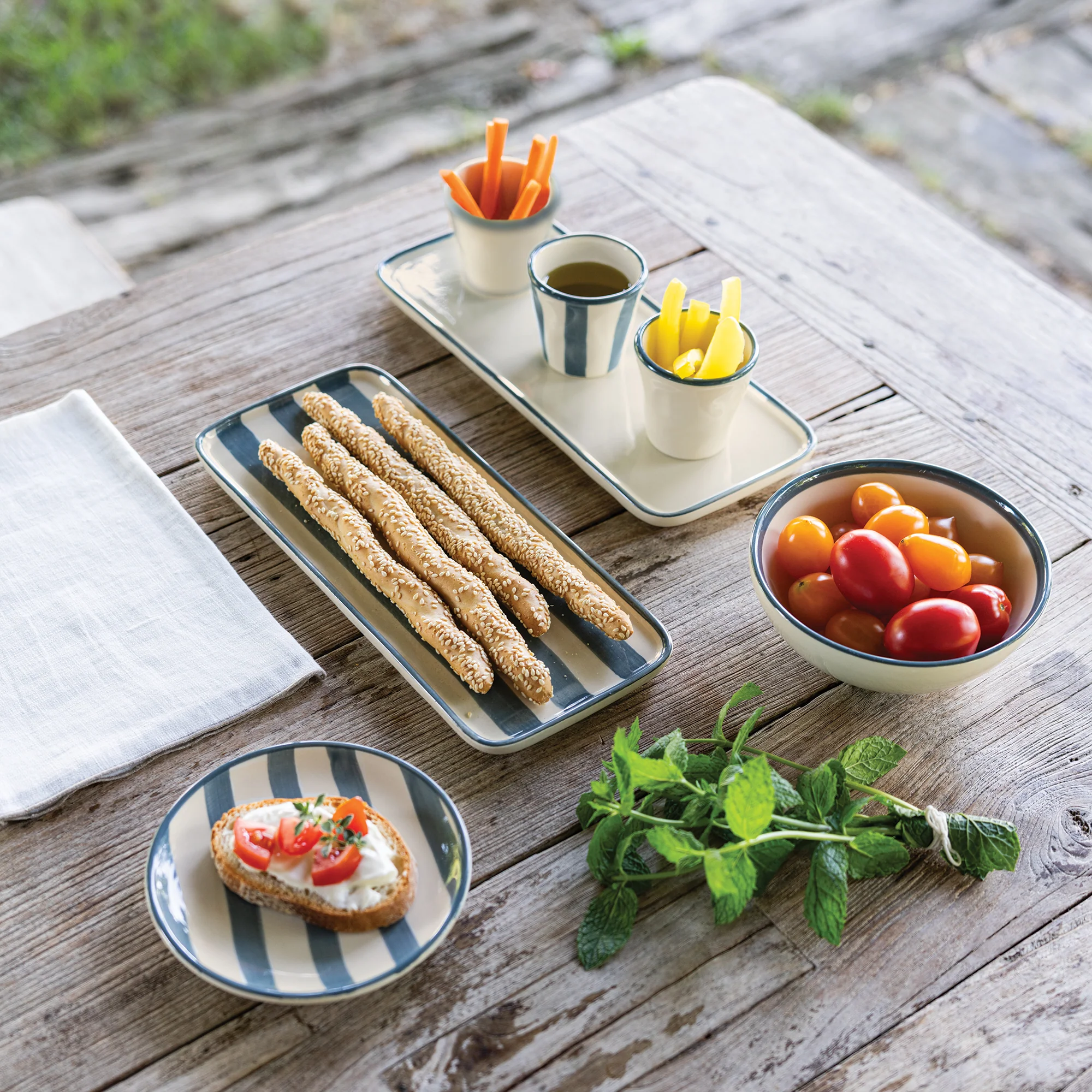 Righe petite assiette- grise