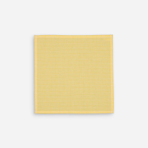 Serviettes de table petit vichy jaune - Lot de 2