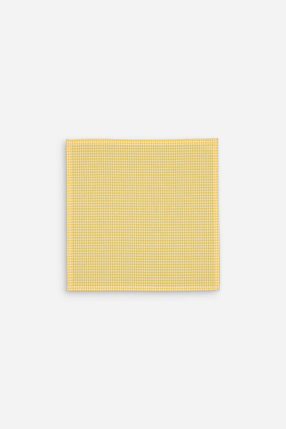 Serviettes de table petit vichy jaune - Lot de 2